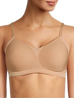Honeylove LiftWear CrossOver Bra in a nude color Sz 2X Smoothing Support NEW